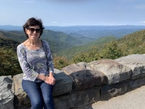 Carmie at Blue Ridge Parkway in North Carolina